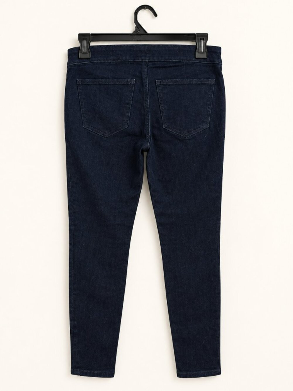 Ann Taylor Dark Navy Gold-Tone Button Detail Skinny Jeans - Picture 2 of 2